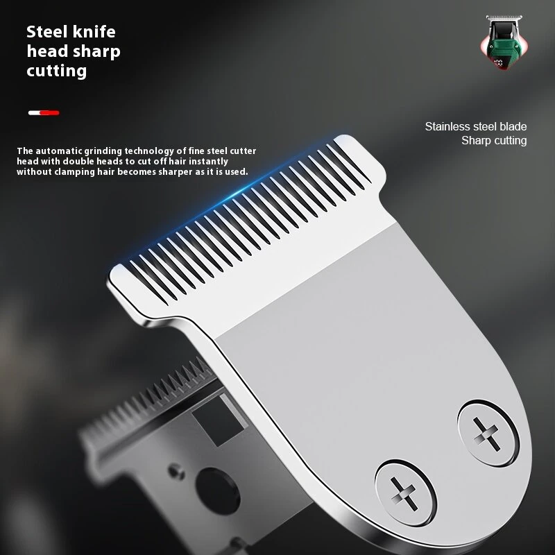 (image for) MARSKE MS-5062 Hair Clipper for Men USB Rechargeable LED Display 1800mAh Battery Stainless Steel Blade Adjustable Cutting Cordless